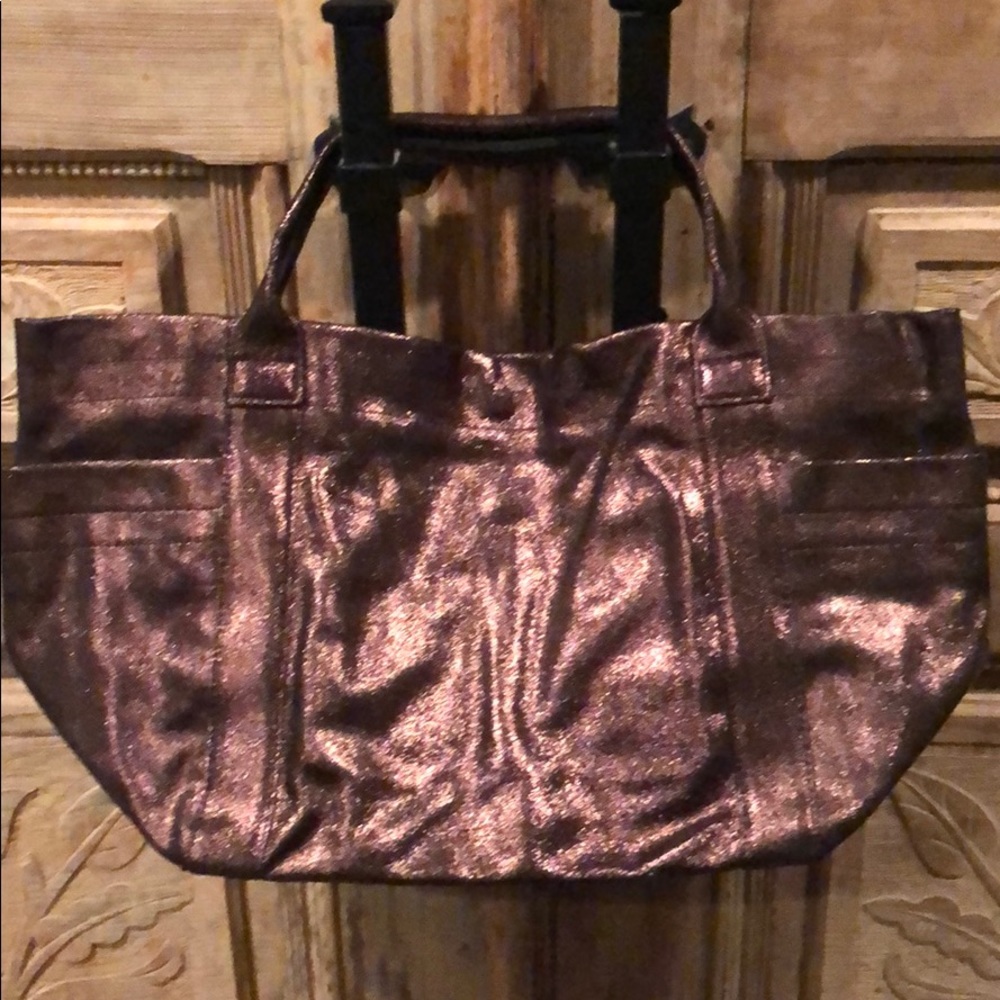 Bronze shoulder bag